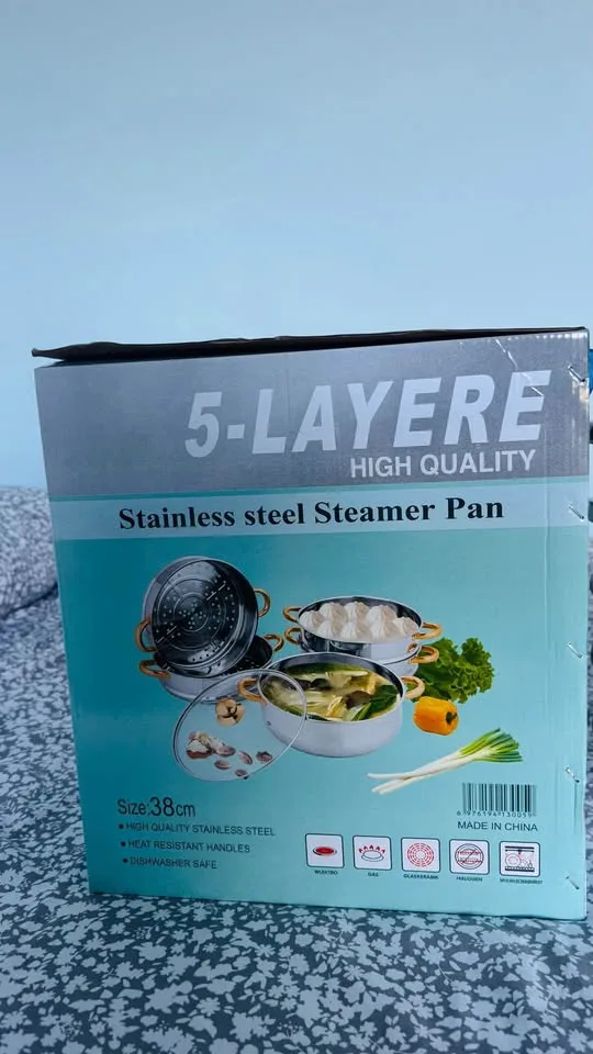 Stainless steel Steamer Pan , only cash image indicator(2)