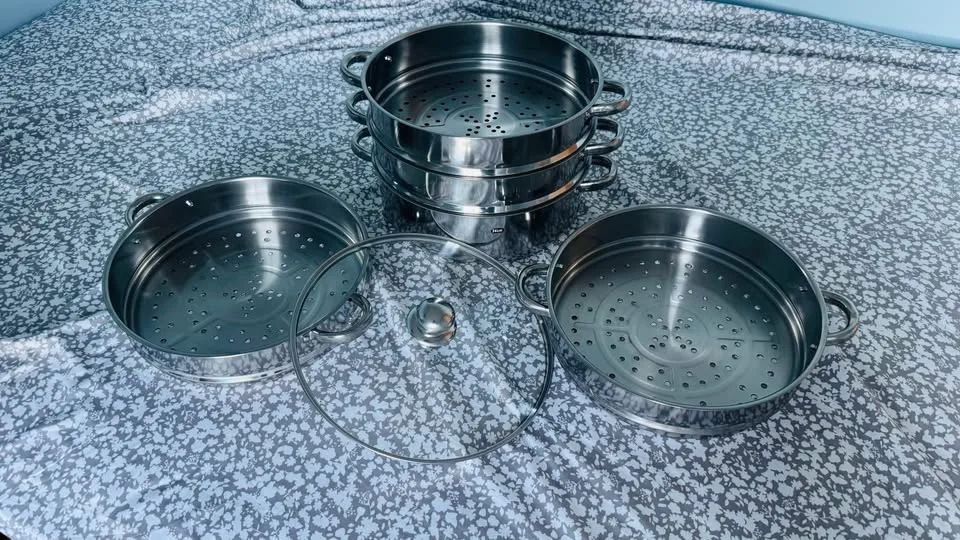 Stainless steel Steamer Pan , only cash image indicator(4)