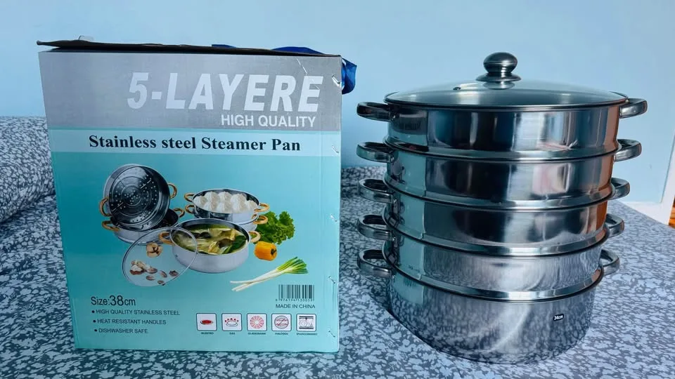 Stainless steel Steamer Pan , only cash image indicator(5)