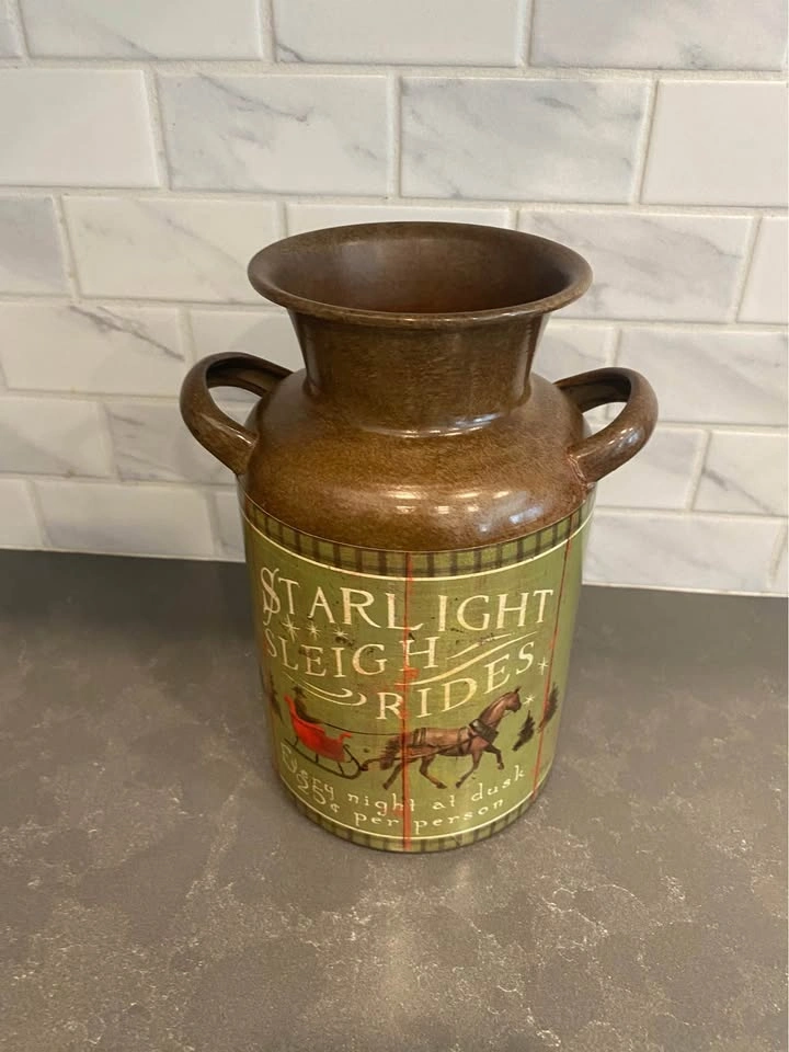 Starlight Sleigh Ride Decorative Tin Canister - photo 3