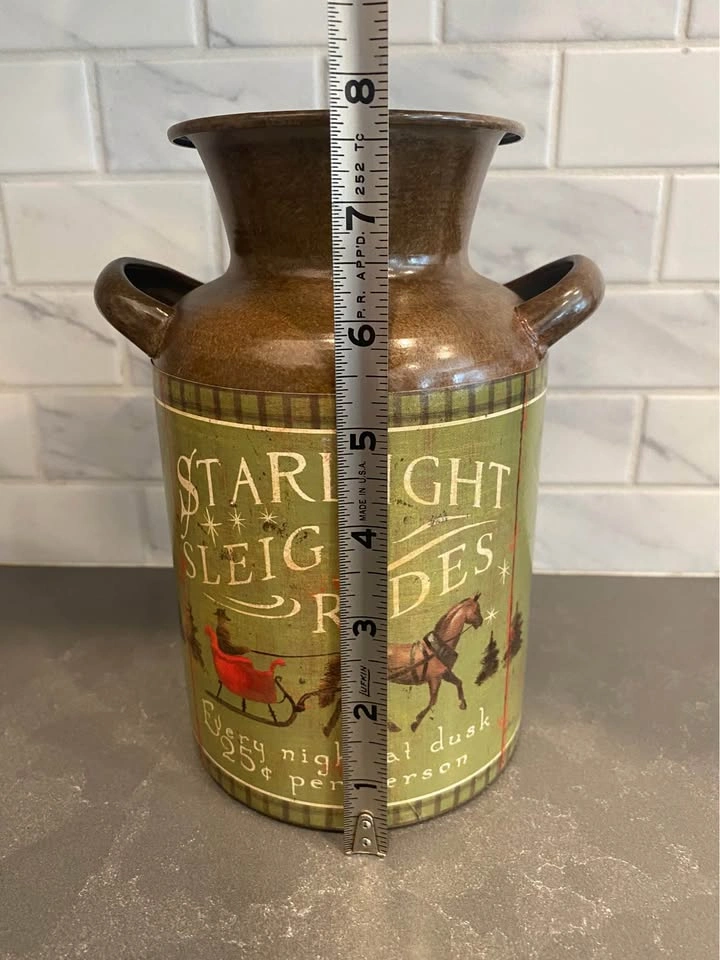 Starlight Sleigh Ride Decorative Tin Canister - photo 5