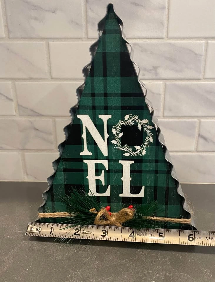 Buffalo Plaid Noel Tree Tabletop Decor - photo 3