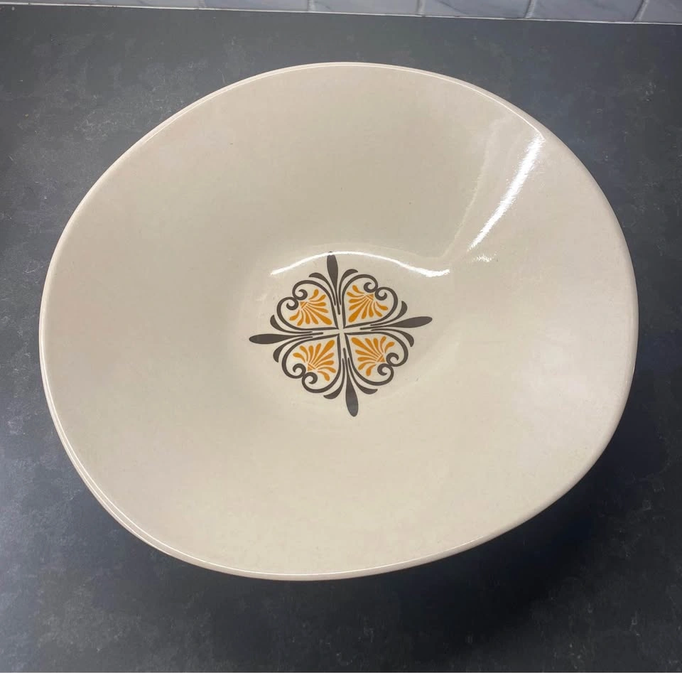 Vintage 1970s Large Serving Bowl - Bamboo Composite - photo 3