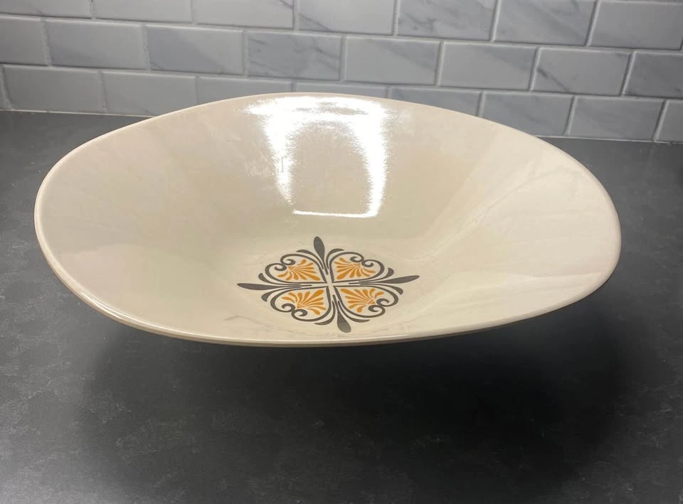 Vintage 1970s Large Serving Bowl - Bamboo Composite - photo 4