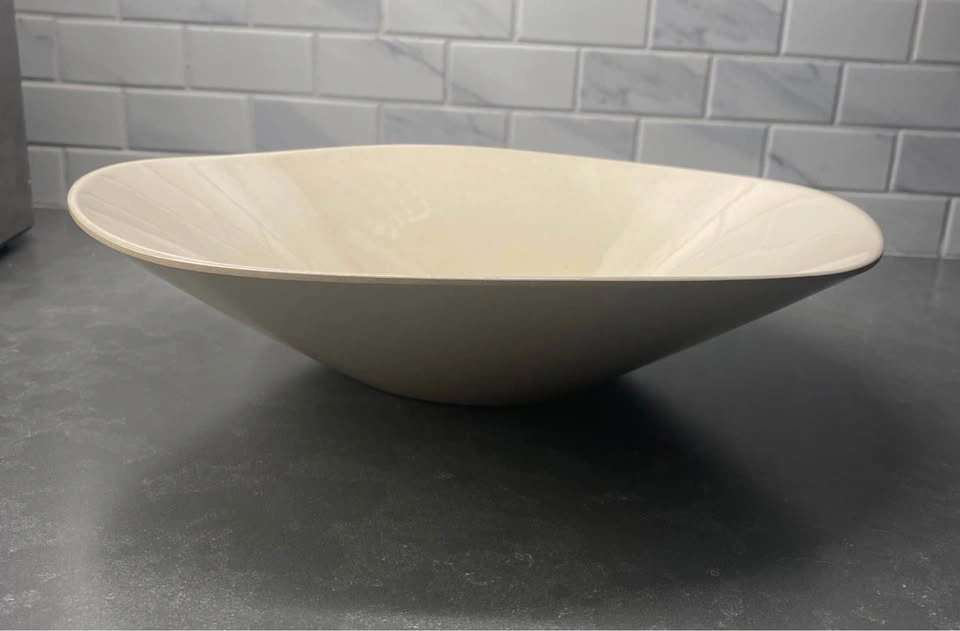Vintage 1970s Large Serving Bowl - Bamboo Composite - photo 5