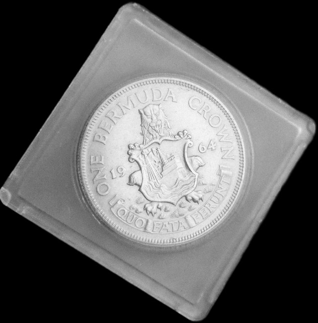 1964 One Bermuda Crown Silver Coin