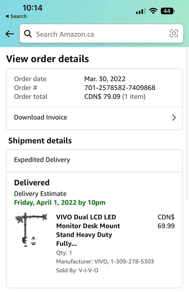 Dual monitor mount - photo 2