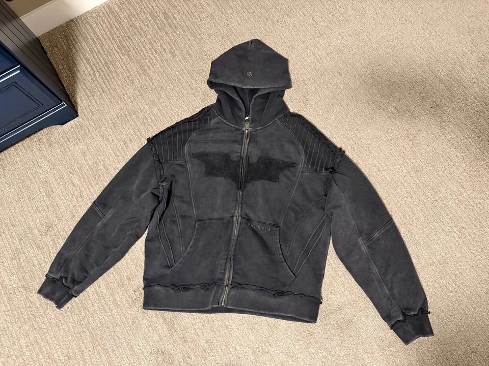 YoungLA x The Dark Knight Batman Zip-Up Hoodie