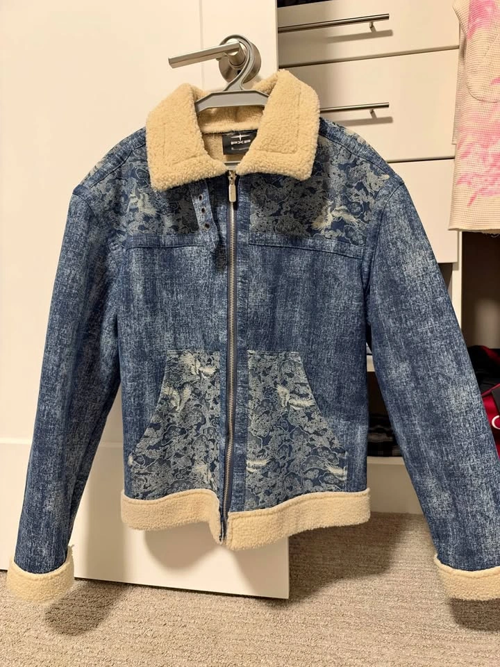 PXP Project X Paris Sherpa-Lined Denim Jacket x Simions