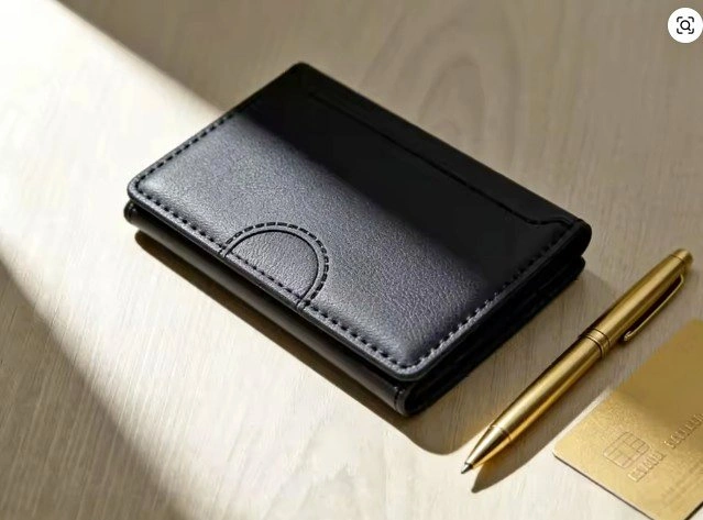 Magnetic PU Leather Trifold Card Holder for iPhone