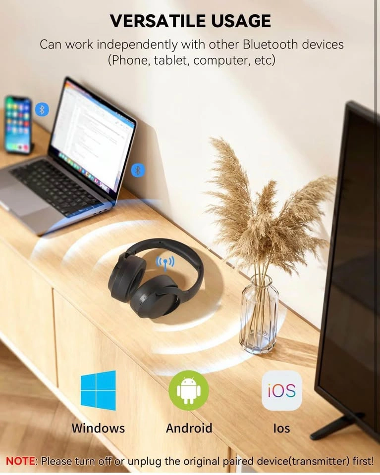 ANSTEN Wireless TV Headphones with Charging Dock – Optical / RCA - photo 4