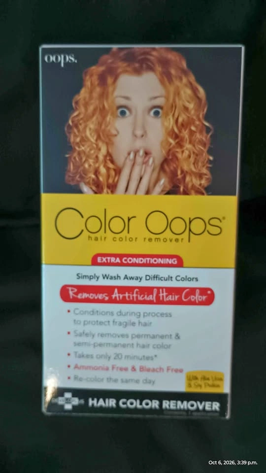 New unopened hair colour corrector