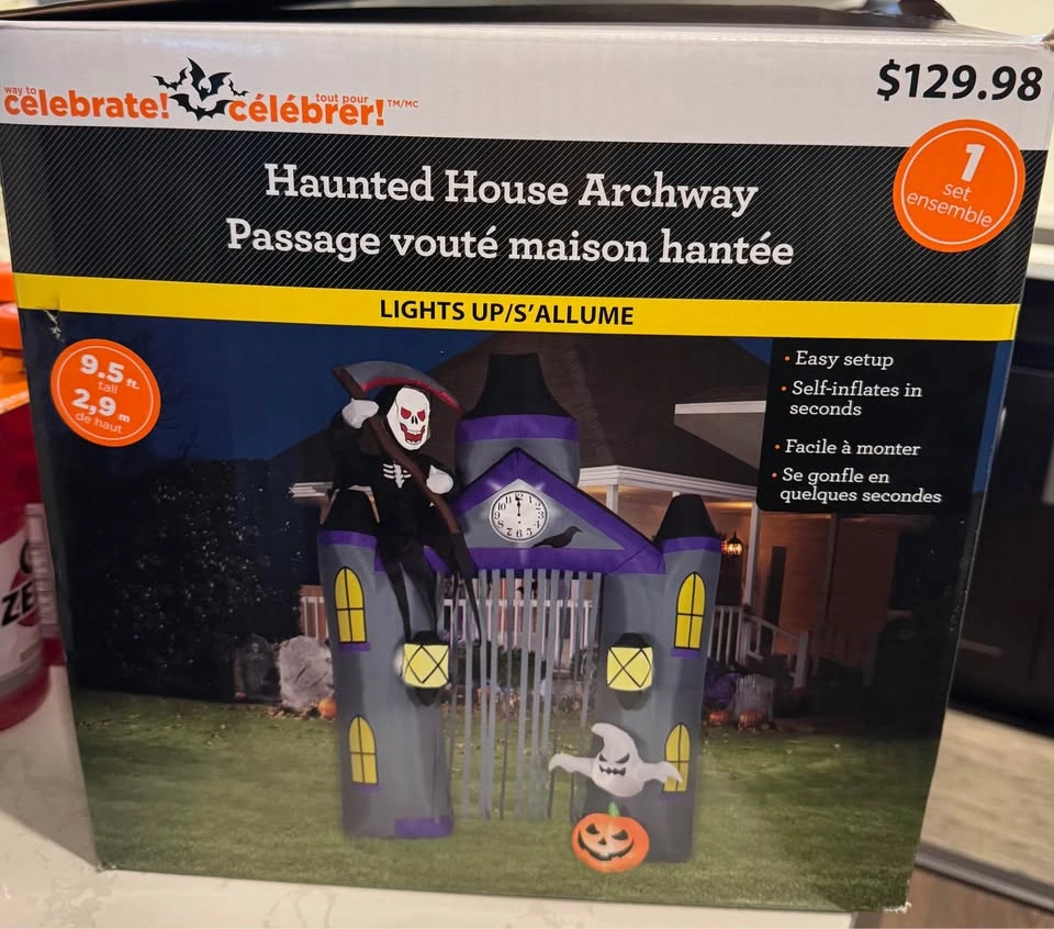 Halloween Haunted House Archway Inflatable - photo 2