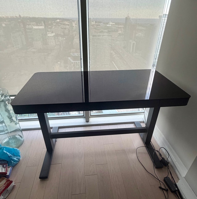 Tresanti 47" Adjustable Height Desk - LED & Glass Top - photo 3
