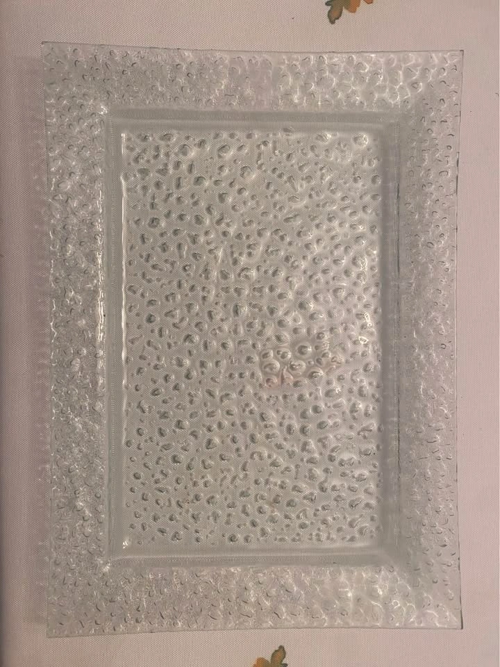 Set of 2 Bubble Glass Platters - photo 2