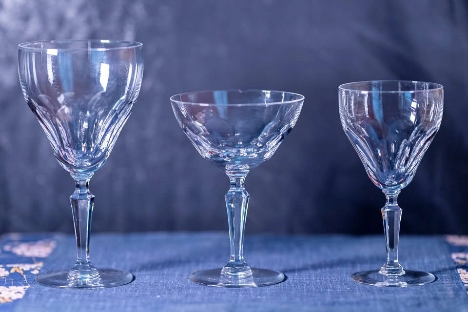Vintage Val St. Lambert Belgian Crystal Stemware – Amalfi (12pc)