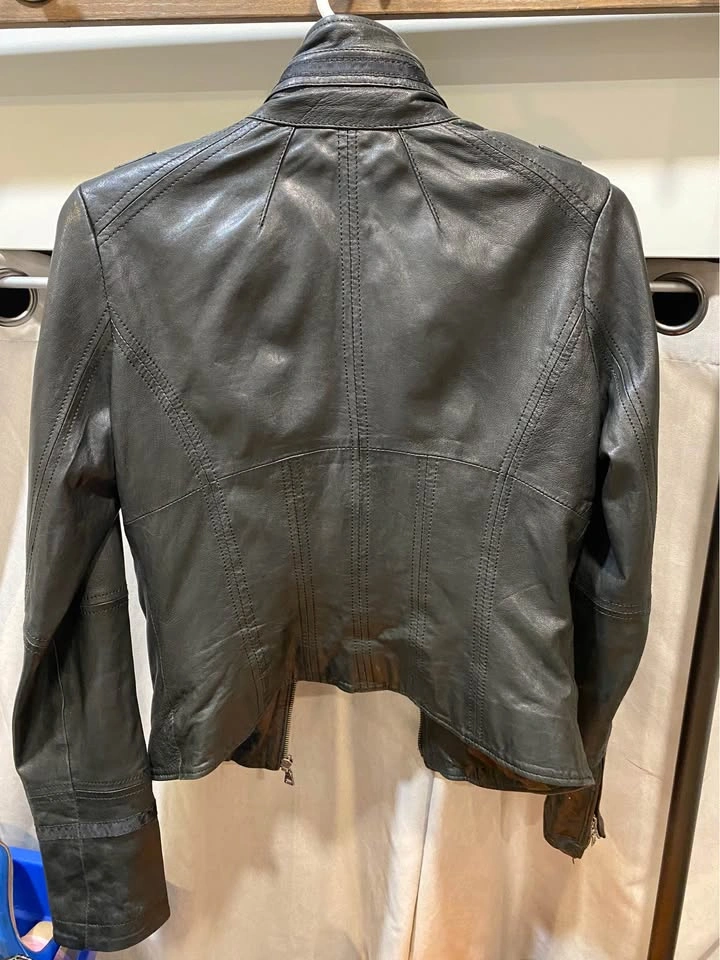 Genuine Leather Moto/Biker Jacket - xs - photo 3