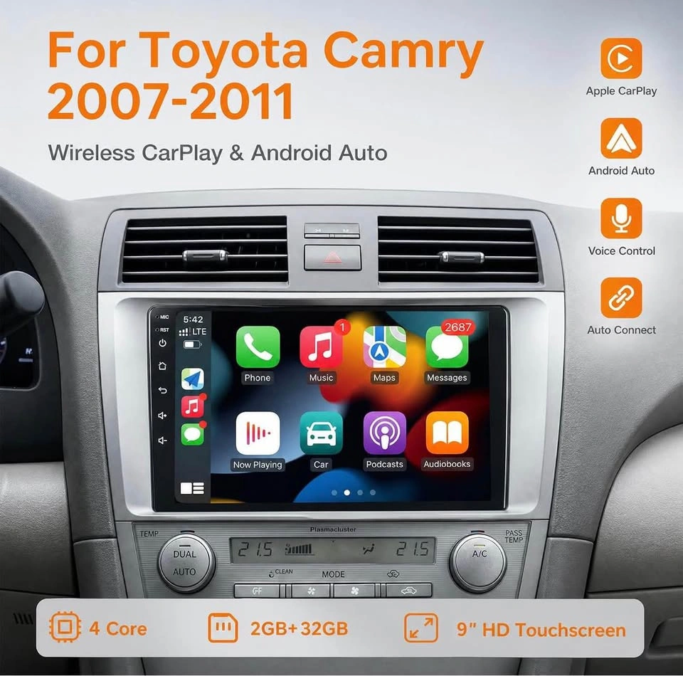 New 9” Car Stereo for Toyota Camry 07-11 - photo 3
