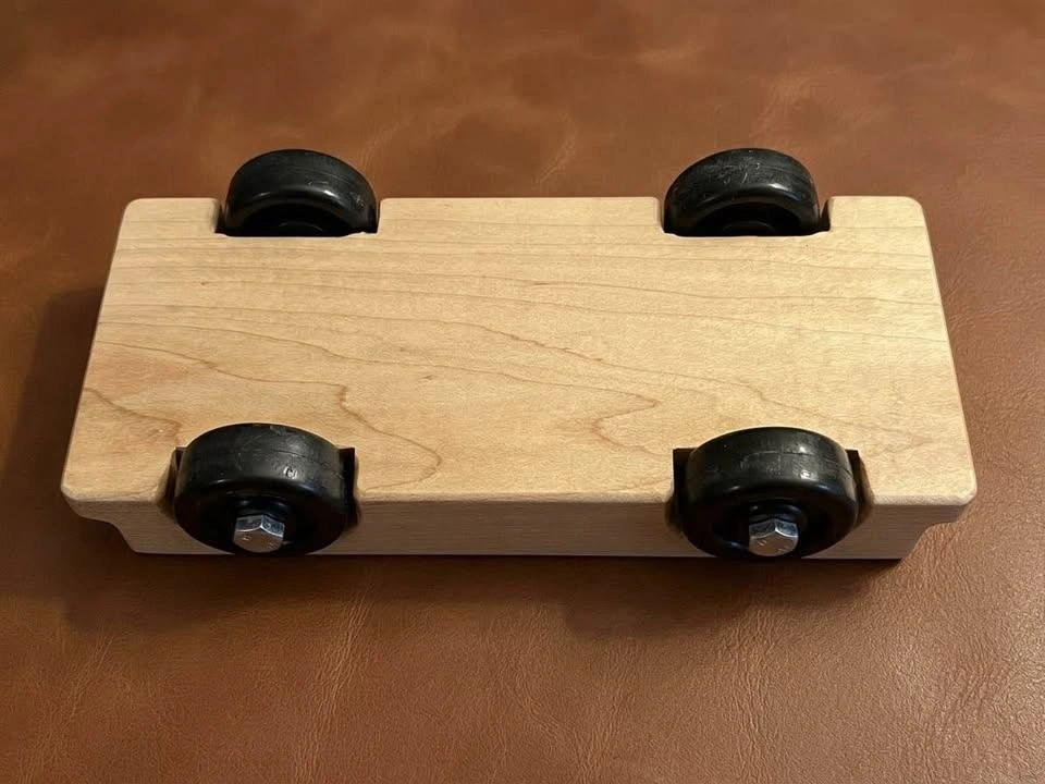 Solid Vintage Handcrafted Wooden Convertible Toy Car - photo 2