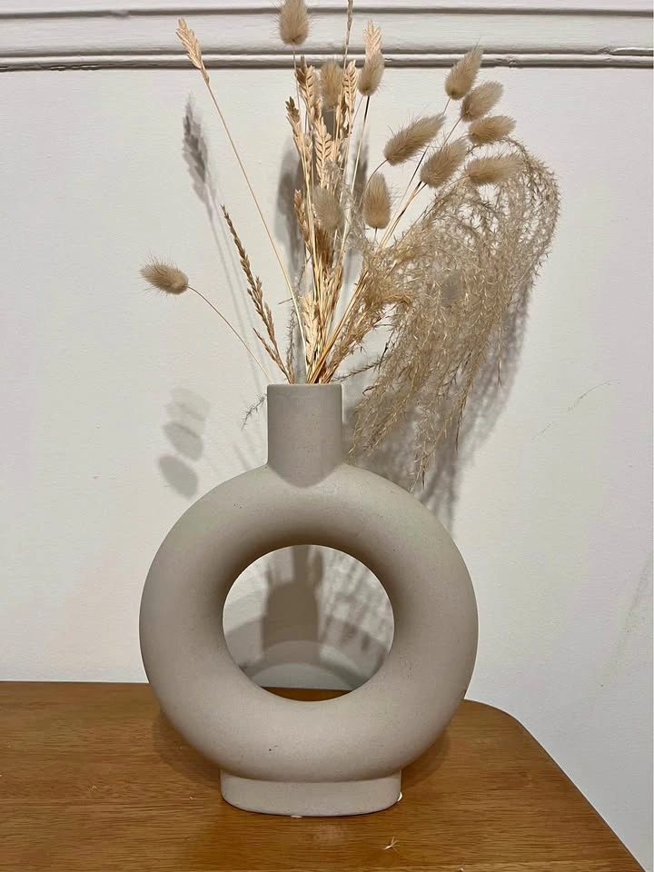 Modern Ceramic Donut Vase