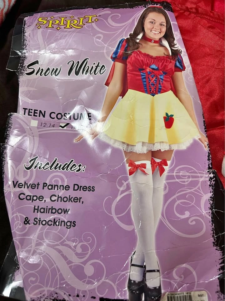 Spirit Halloween Snow White Teen Costume Size 14-16