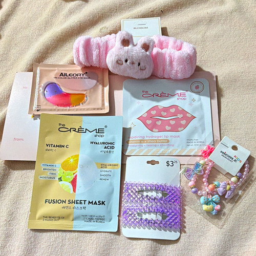 The Crème Shop Mask Set: Vitamin C Fusion Sheet, Lip & Eye Masks