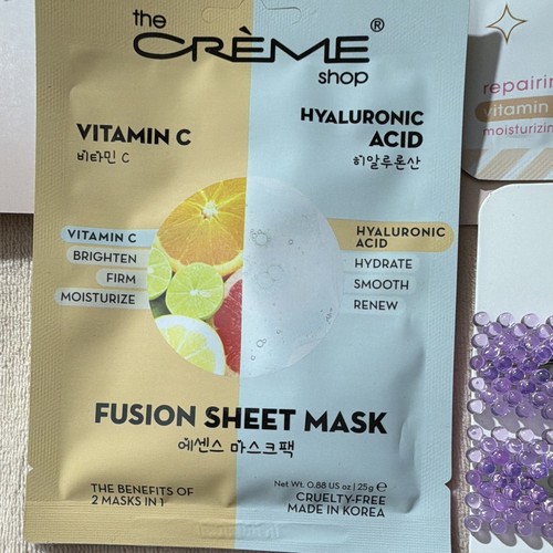 The Crème Shop Mask Set: Vitamin C Fusion Sheet, Lip & Eye Masks - photo 3