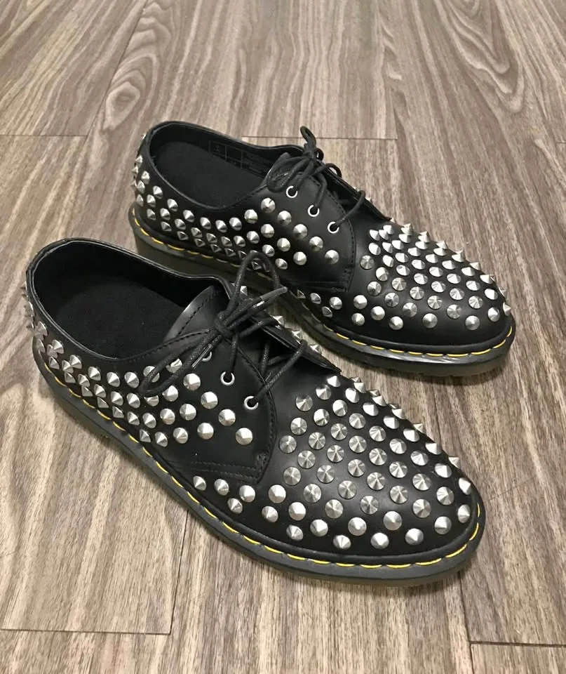NEW Dr. Martens HARLEN Studded Oxford Shoes - Men’s 10 thumbnail