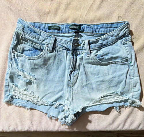 Wild Fable Women’s Light Wash Blue Denim Cut Off Shorts 8