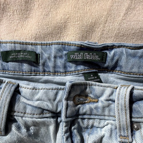 Wild Fable Women’s Light Wash Blue Denim Cut Off Shorts 8 - photo 2