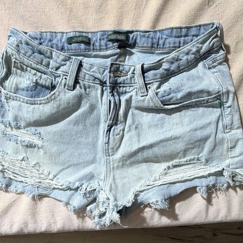 Wild Fable Women’s Light Wash Blue Denim Cut Off Shorts 8 - photo 4