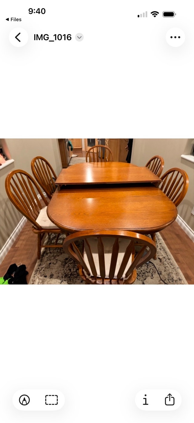 Modern Solid Wood Dining Table + 6 Chairs