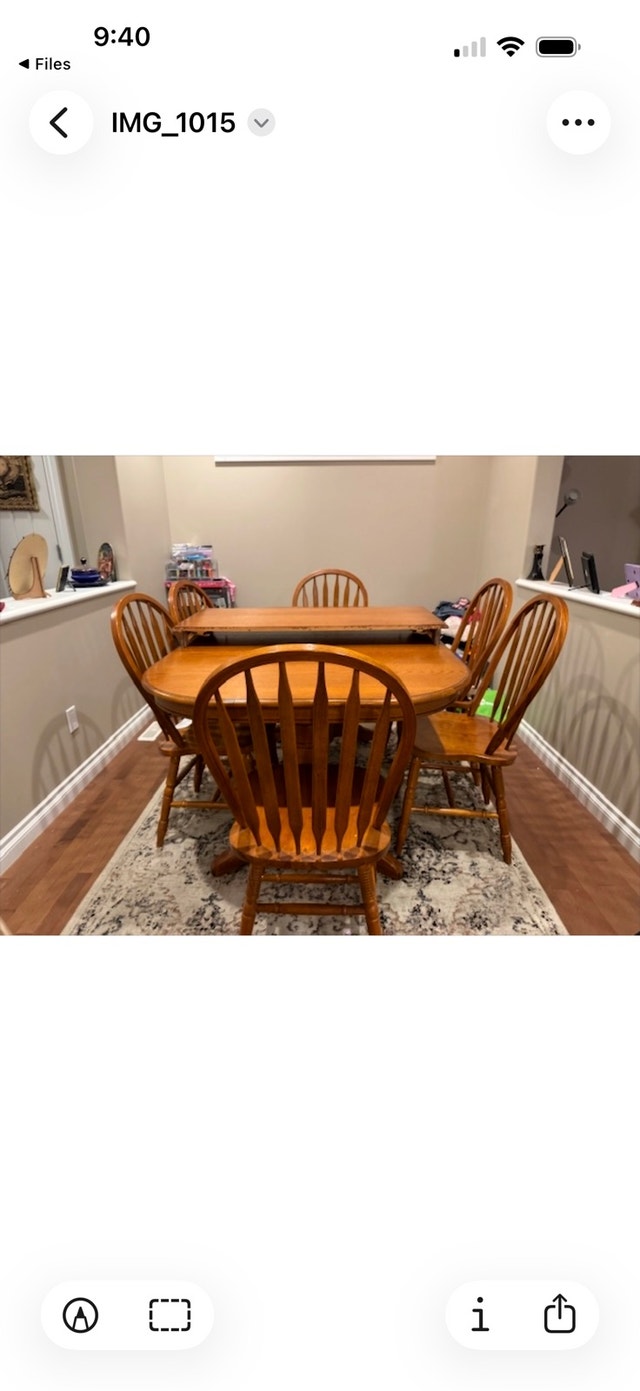 Modern Solid Wood Dining Table + 6 Chairs - photo 2