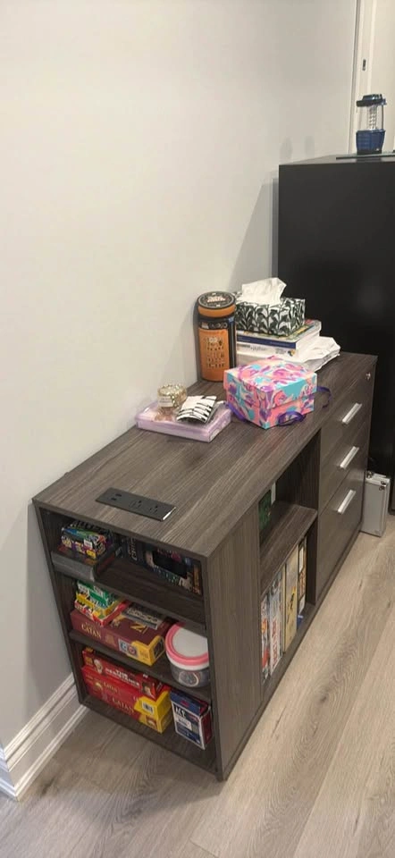 Moving Sale! Storage Cabinet / Sideboard with Power Outlets - photo 2