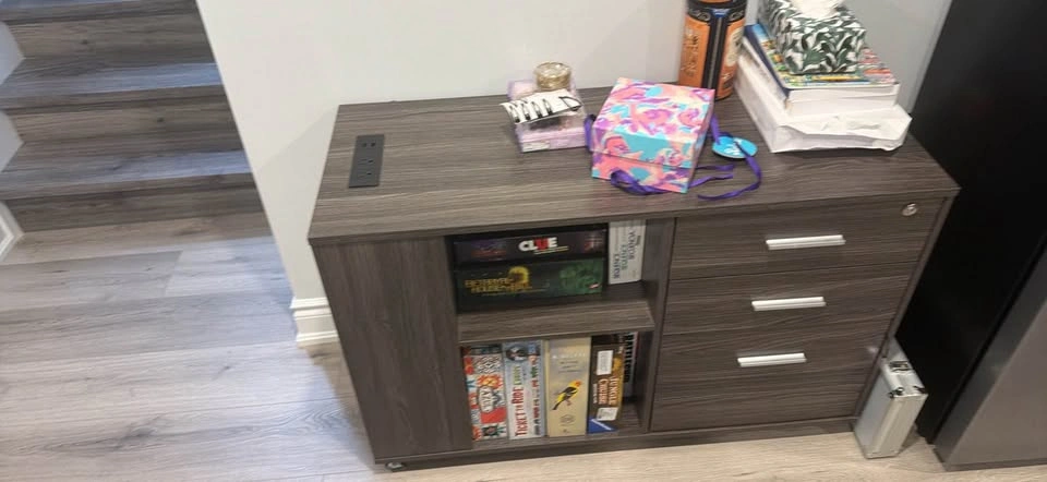 Moving Sale! Storage Cabinet / Sideboard with Power Outlets - photo 3