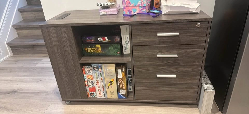 Moving Sale! Storage Cabinet / Sideboard with Power Outlets - photo 4