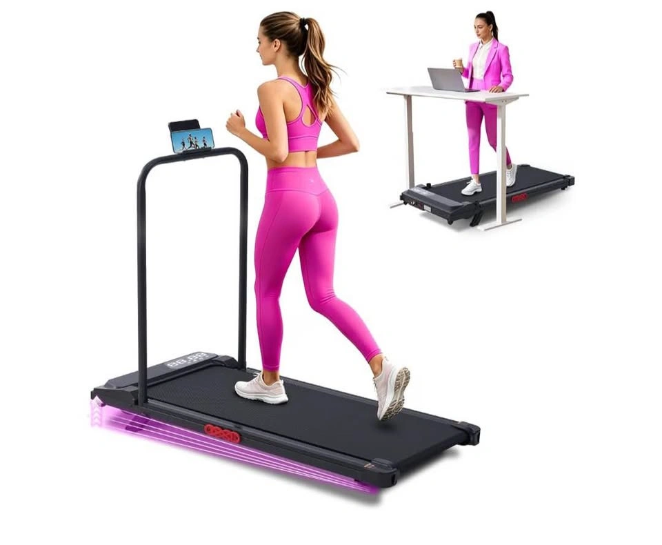 4-in-1 Compact Walking Pad Treadmill with Handle Bar and Incline - photo 5
