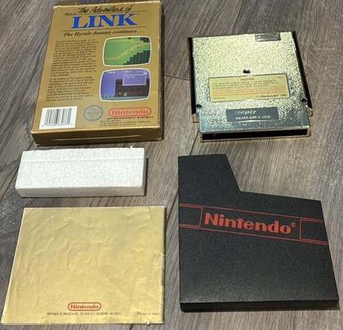 Zelda II The Adventure of Link NES Gold Cartridge CIB - photo 2