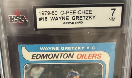1979 - 1980 OPC #18 Wayne Gretzky Rookie Card - KSA 7 Near Mint - photo 3