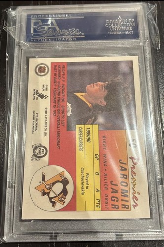 JAROMIR JAGR 1990 O-PEE-CHEE PREMIER ROOKIE CARD #50 PSA 9 - photo 2