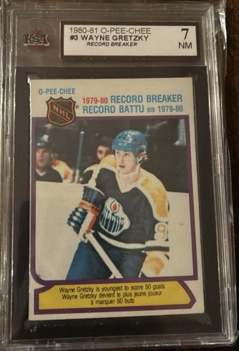 1980-81 OPC WAYNE GRETZKY #3 Record Breaker KSA 7