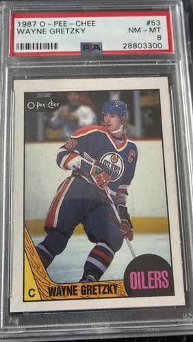 1987-88 O-Pee-Chee #53 Wayne Gretzky | PSA 8 NM-MT | Oilers