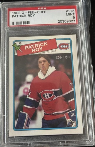 1988-89 O-Pee-Chee Patrick Roy PSA 9 Mint Montreal Canadiens