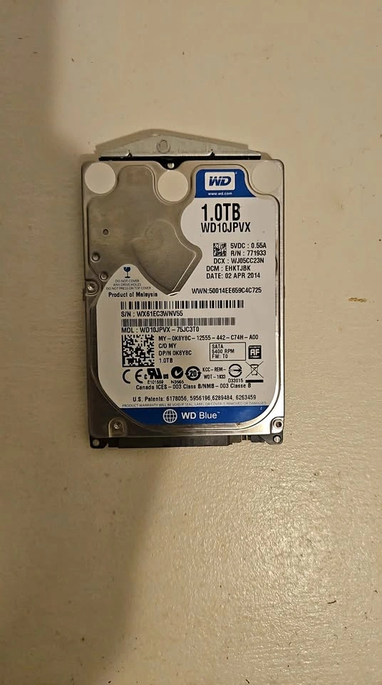 WD 1.0TB WD10JPVX Internal Hard Drive