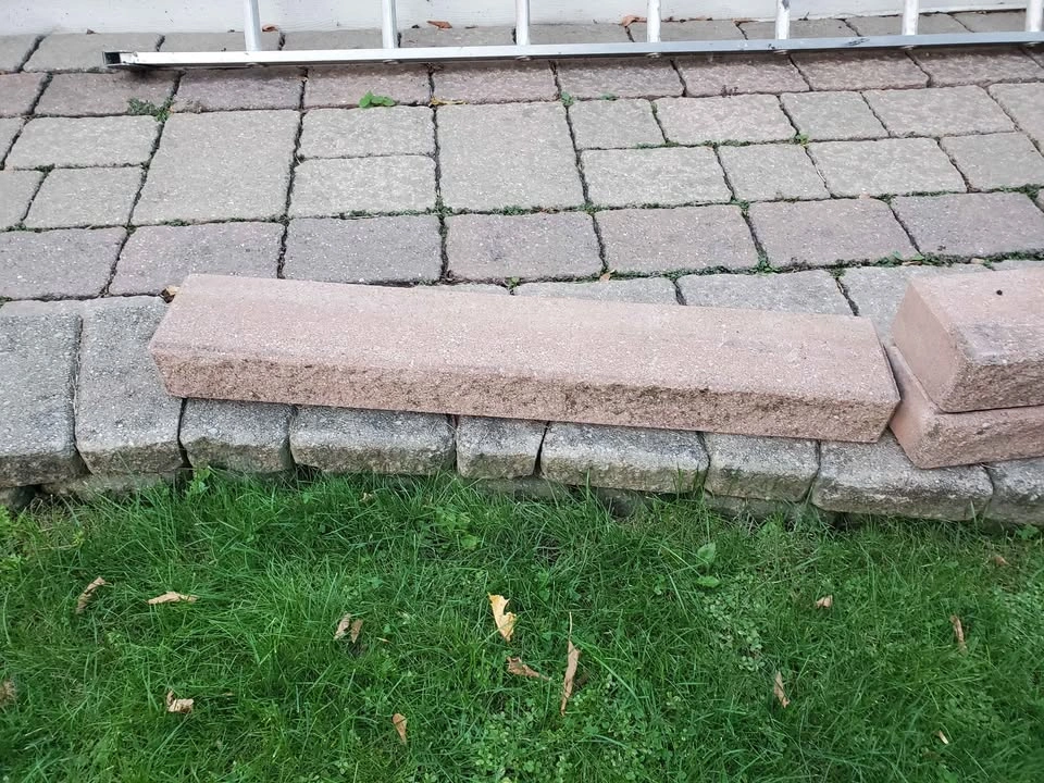 Lot of 9 Concrete Cap Sill Block Paving Stones - photo 5