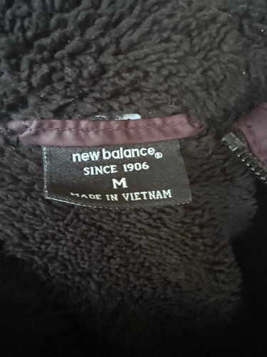 New Balance Fleece Lined Puffer Jacket Hooded Maroon Winter Coat - photo 5