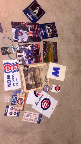 Chicago Cubs Memorabilia Fan Lot - 2016 Champions Issue, Decals, - photo 2