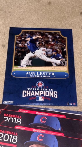 Chicago Cubs Memorabilia Fan Lot - 2016 Champions Issue, Decals, - photo 5