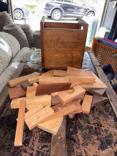 Vintage Classic 45+ Wooden Building Block Set