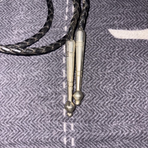 VTG Bolo Tie Featuring A Round Turquoise Stone Roadrunner Bird E - photo 3